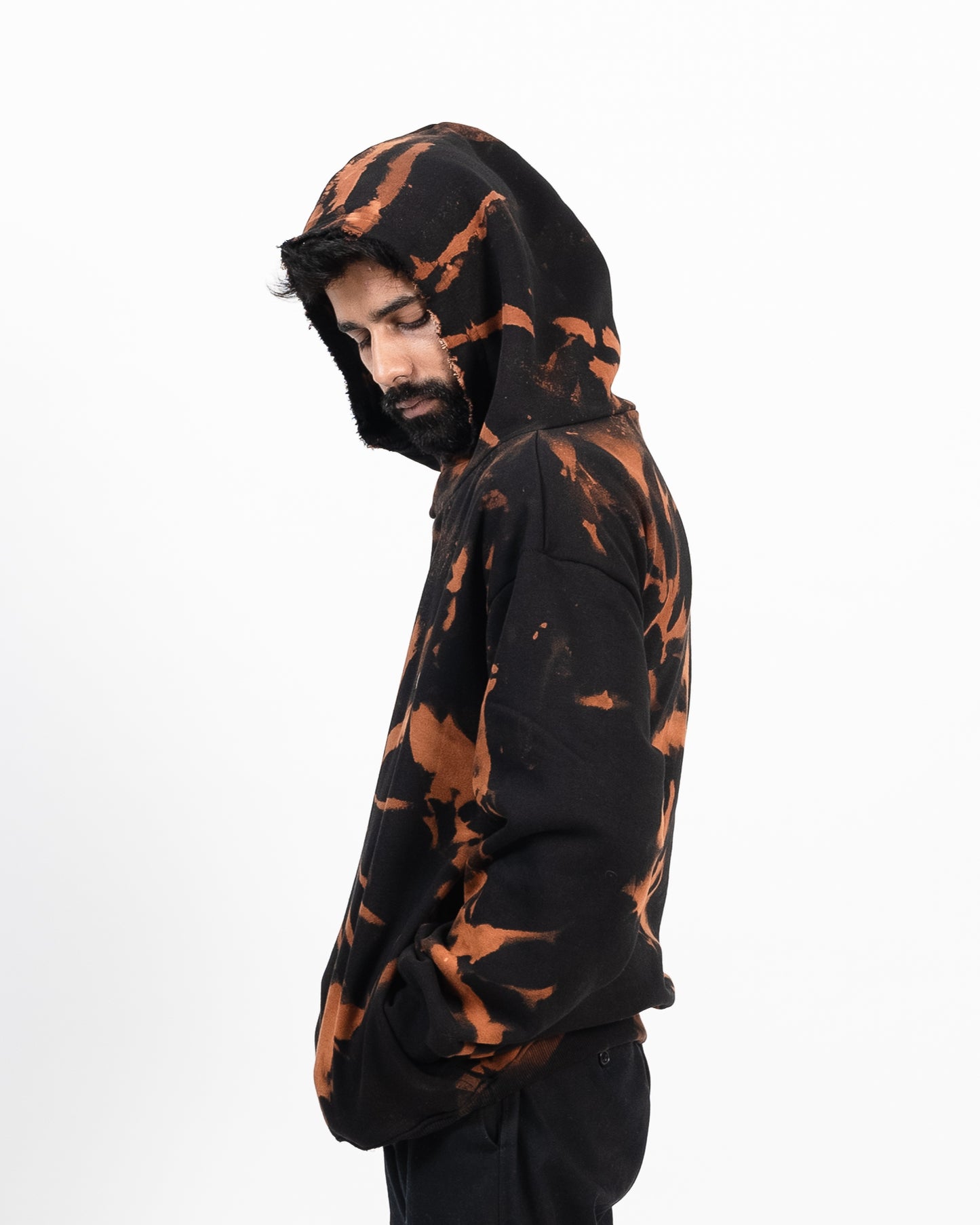 Tie Dye Orange Hoodie