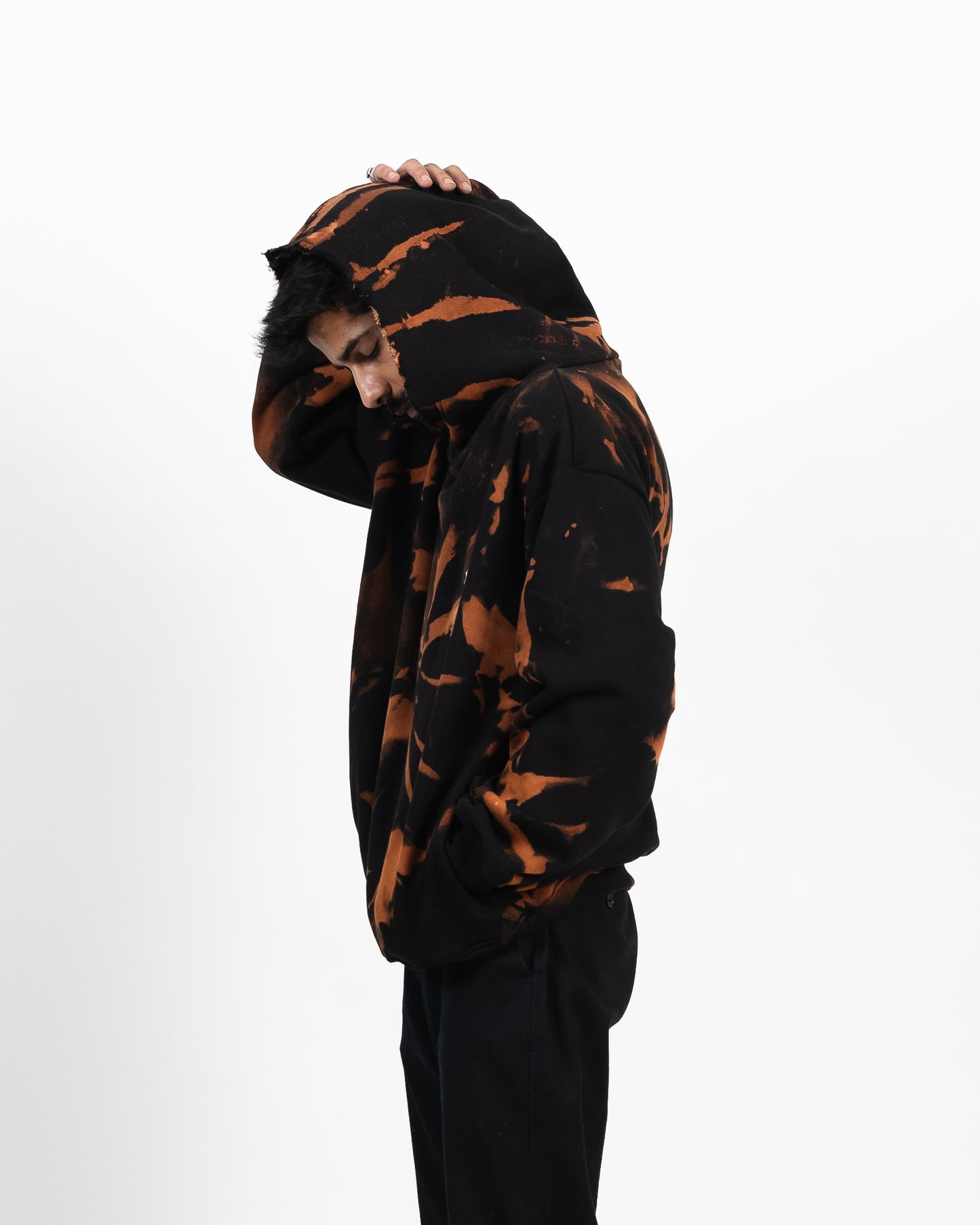 Tie Dye Orange Hoodie