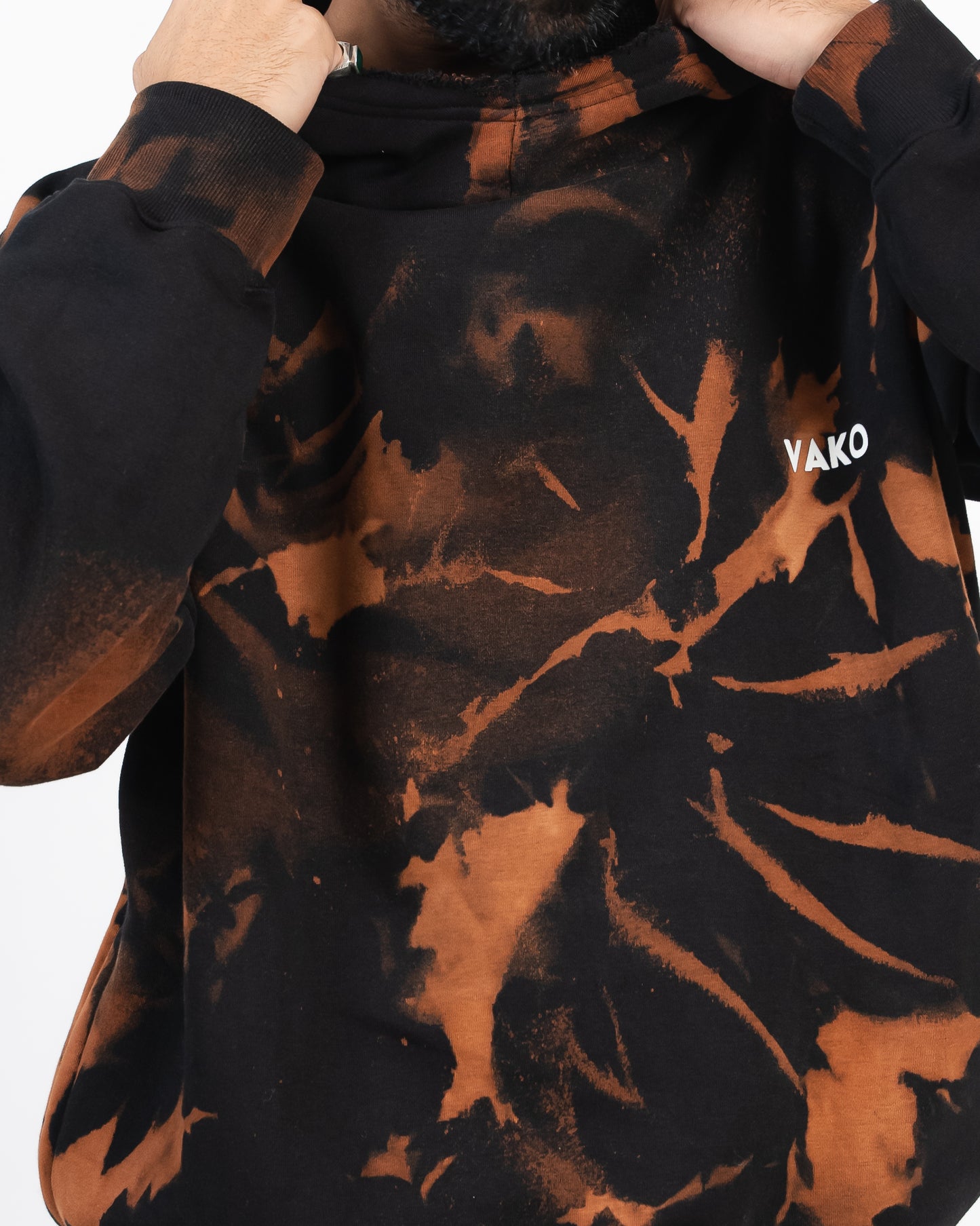 Tie Dye Orange Hoodie