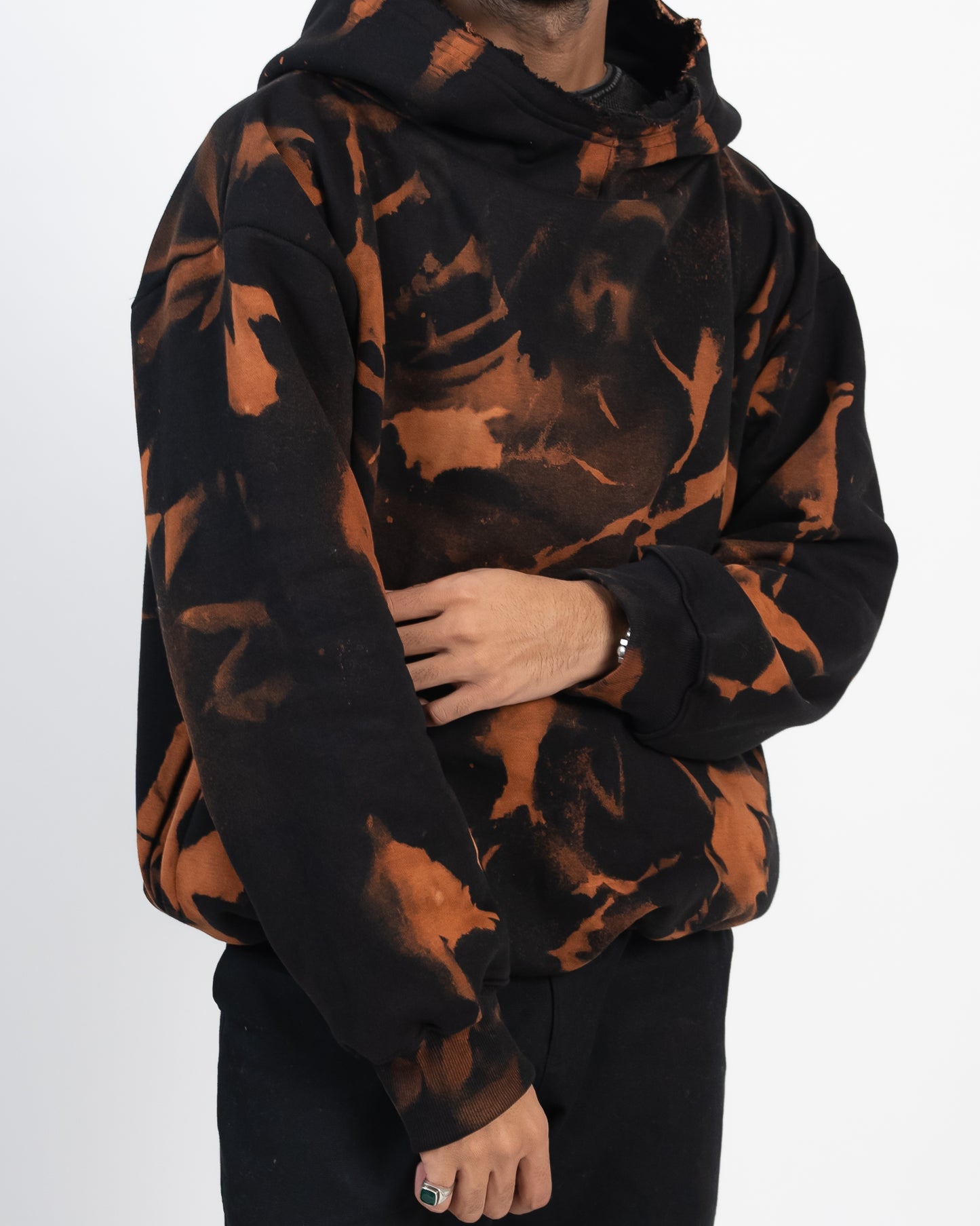 Tie Dye Orange Hoodie