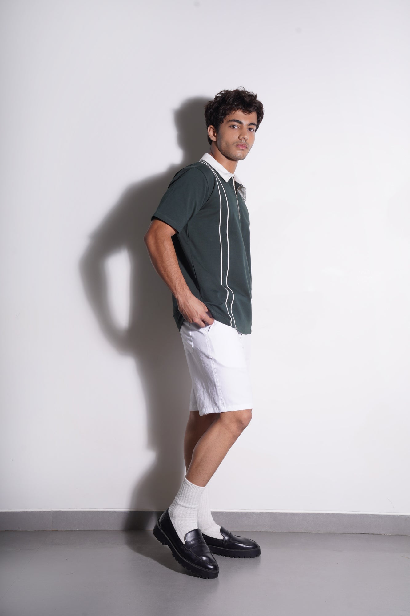 Racing Green Zip Tee