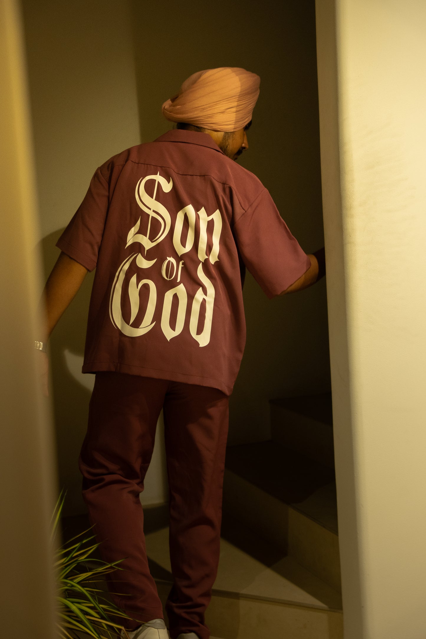 Plum Son Of God Bowling shirt