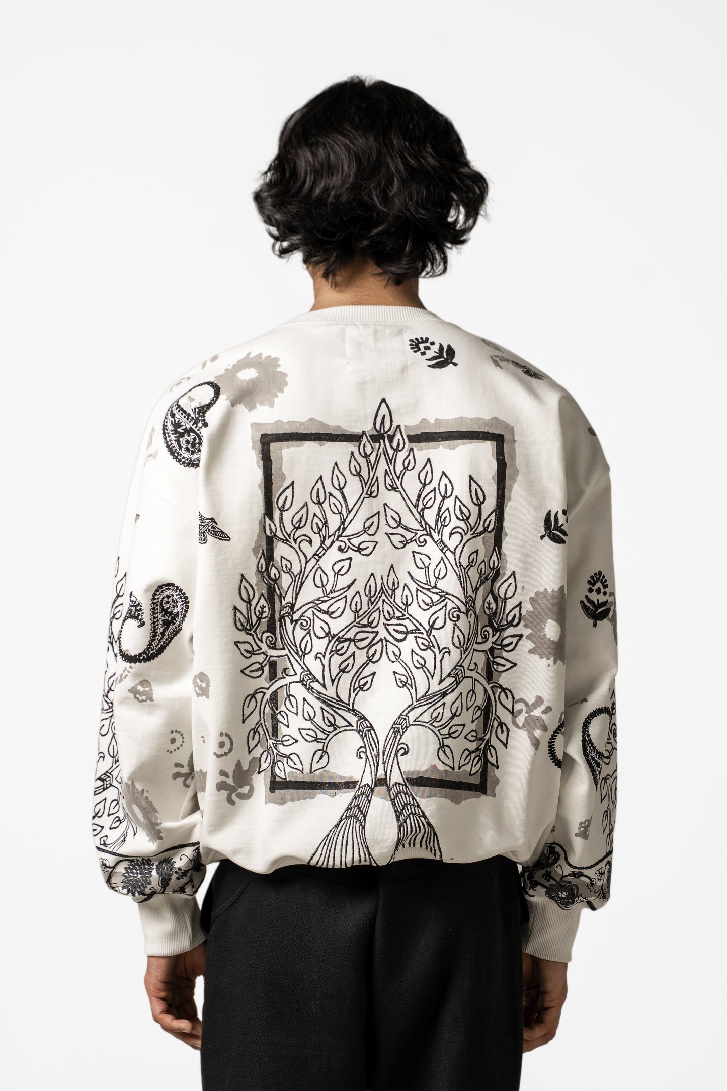 Raanjha' Blockprinted Sweatshirt