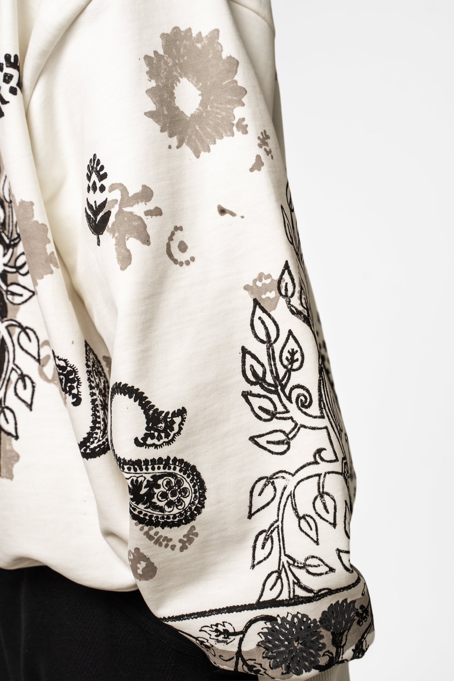 Raanjha' Blockprinted Sweatshirt