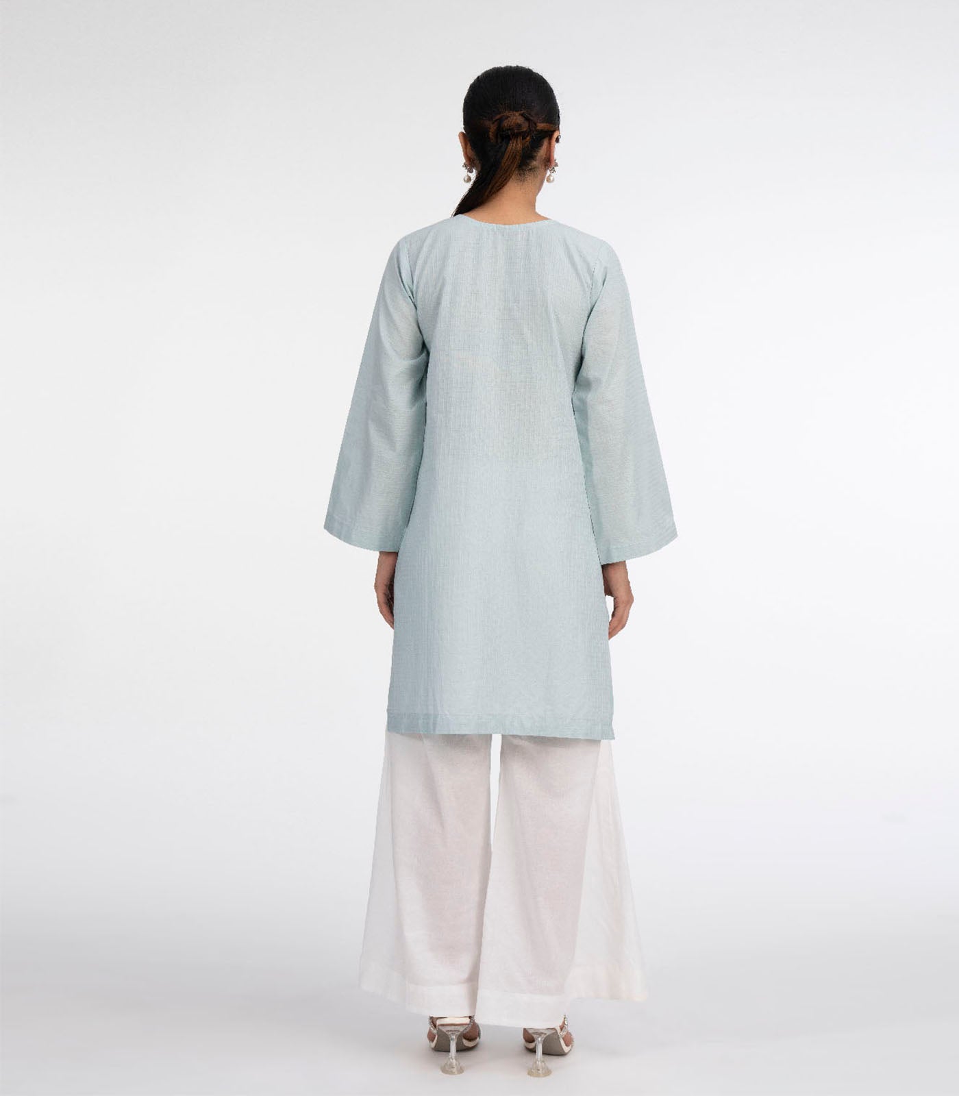 Powder blue lawn kurta