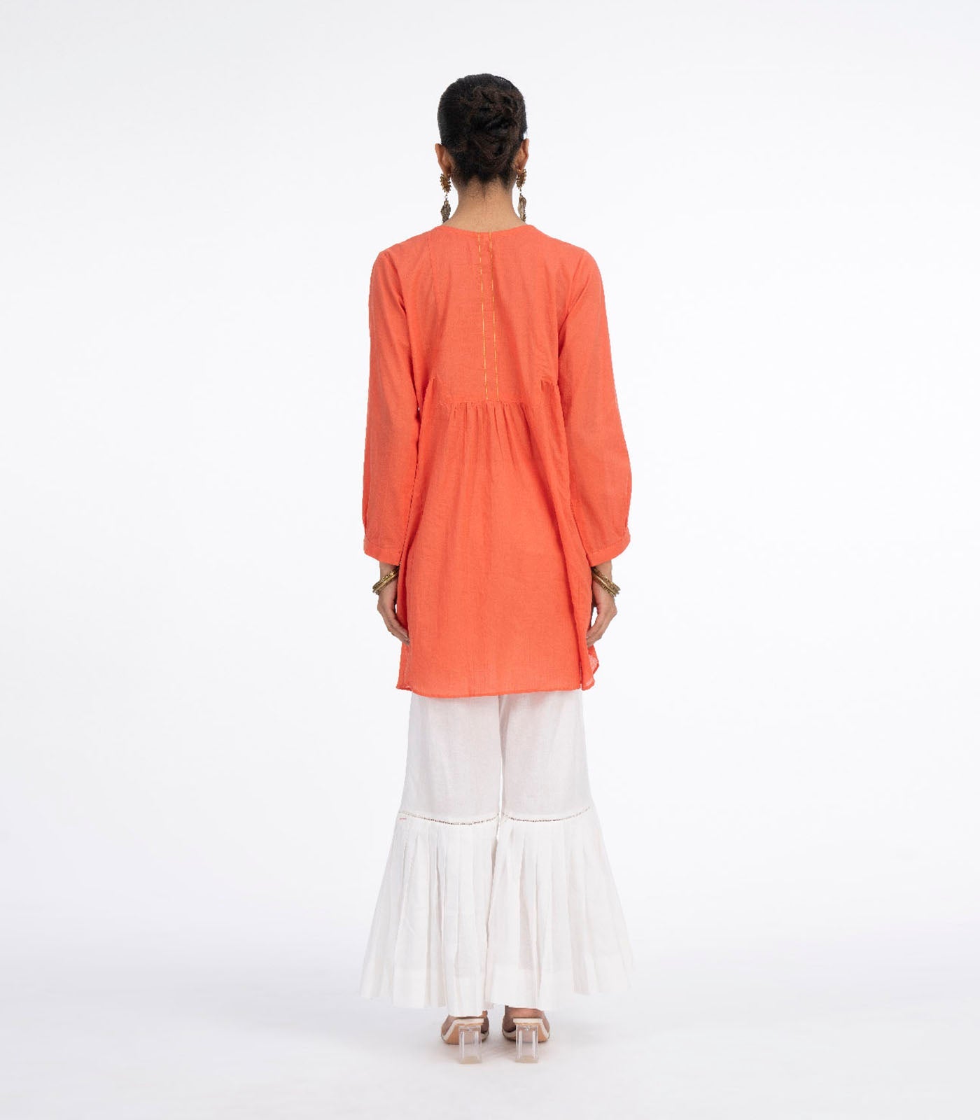 Coral lawn kurta