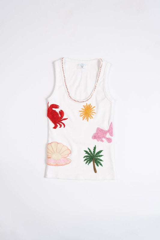 Marine tank top - white