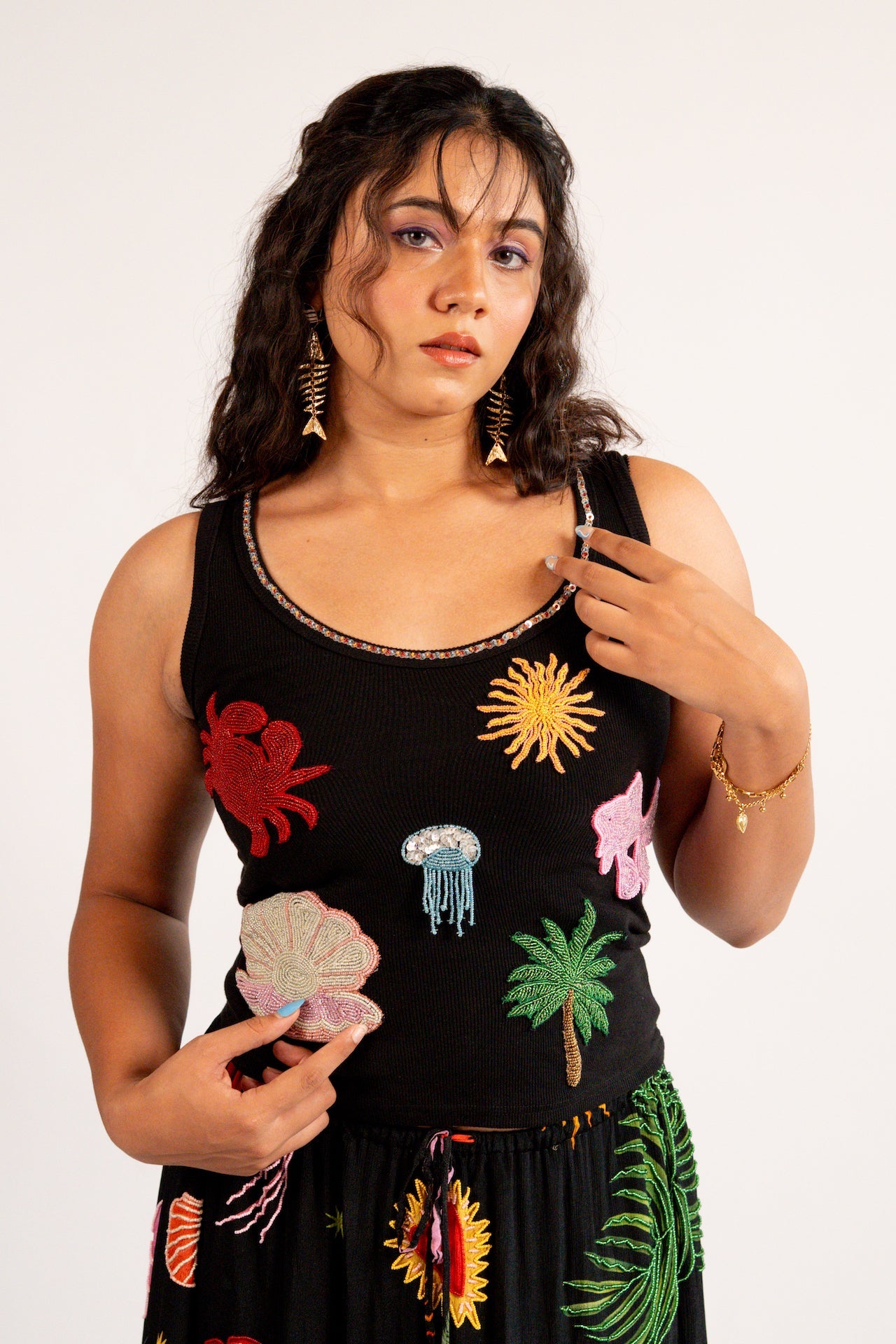 Marine tank top - black