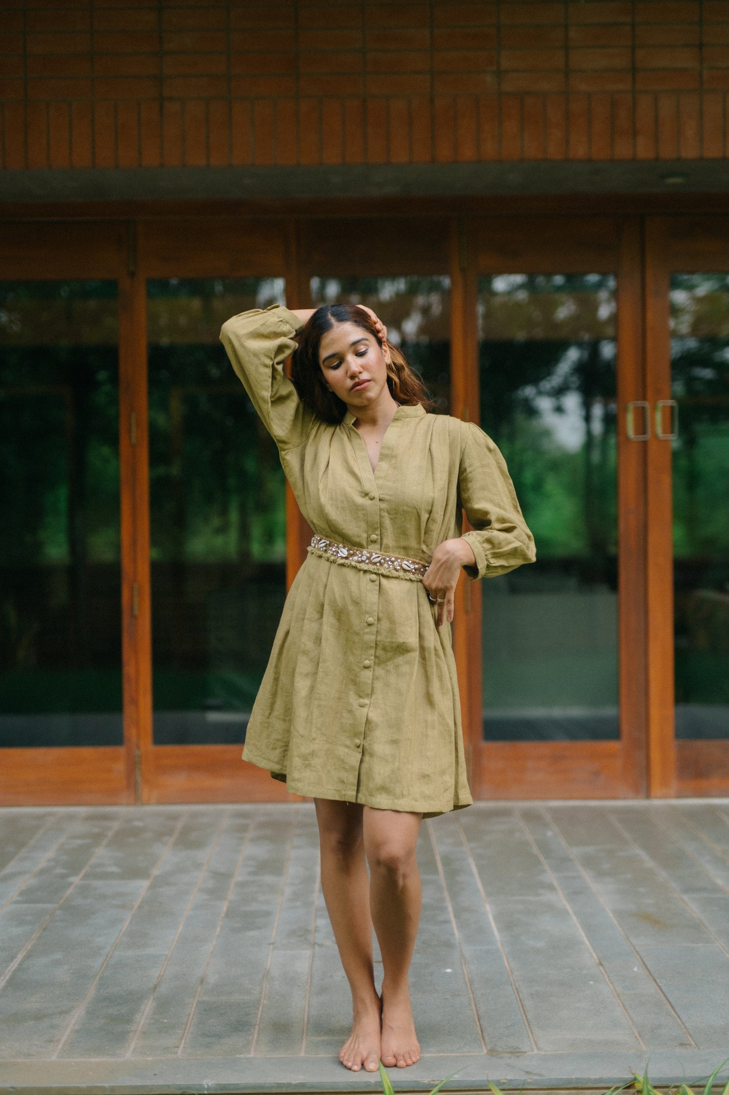 Boho shirt dress