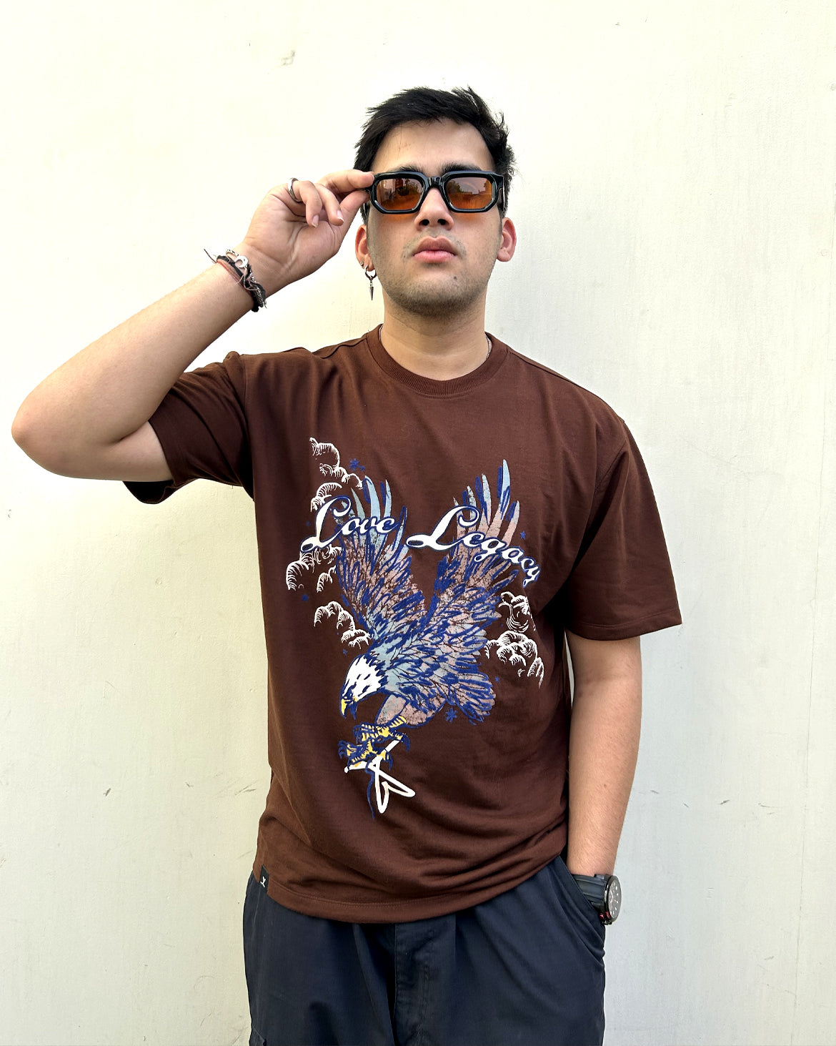 Unisex EAGLE TEE - COCOA