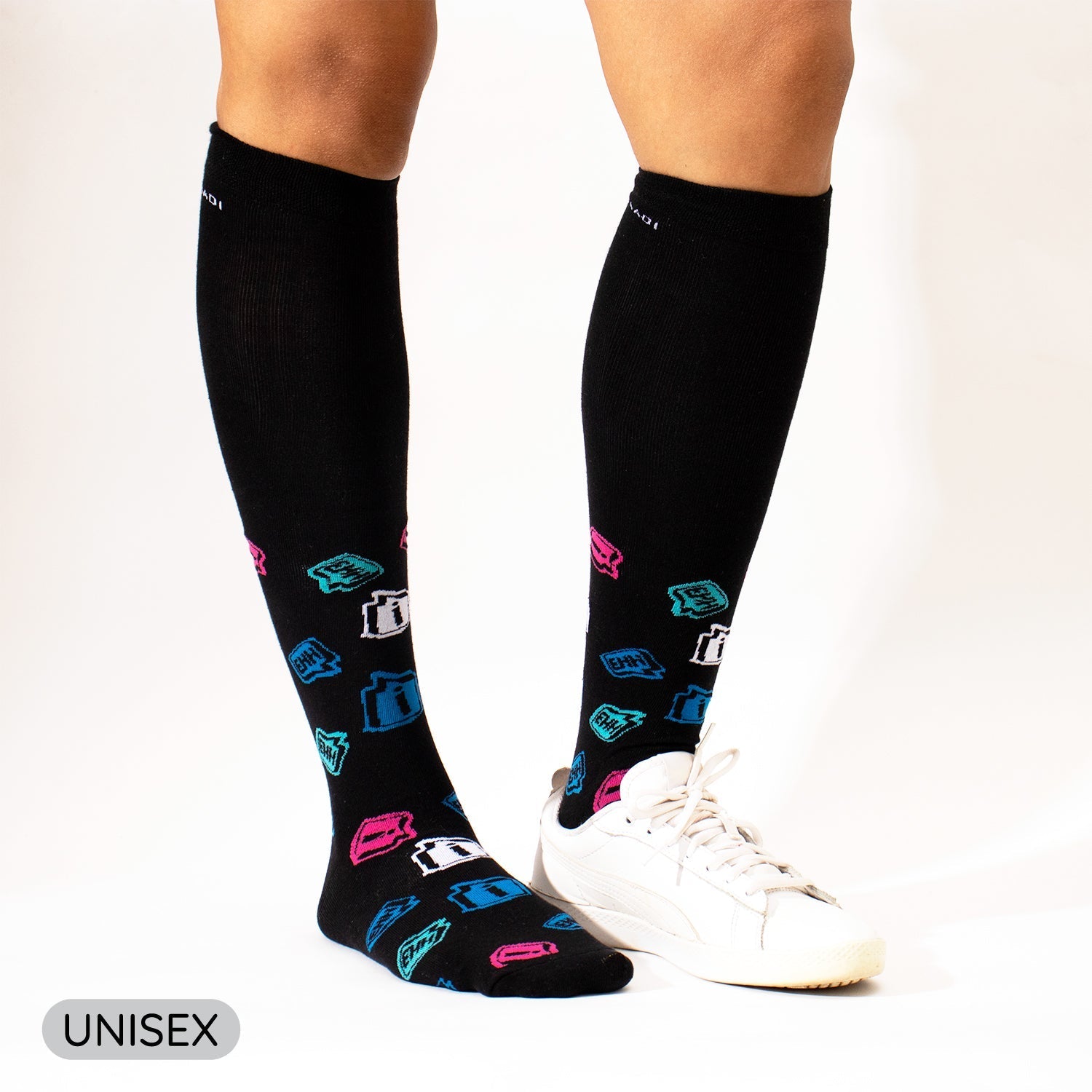 EHH Pattern Knee High Socks