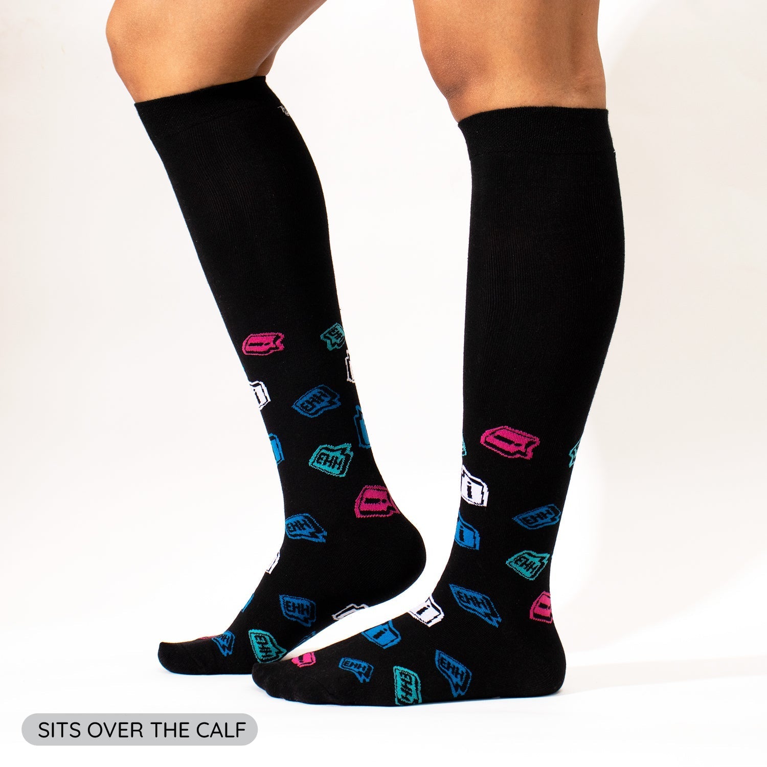 EHH Pattern Knee High Socks