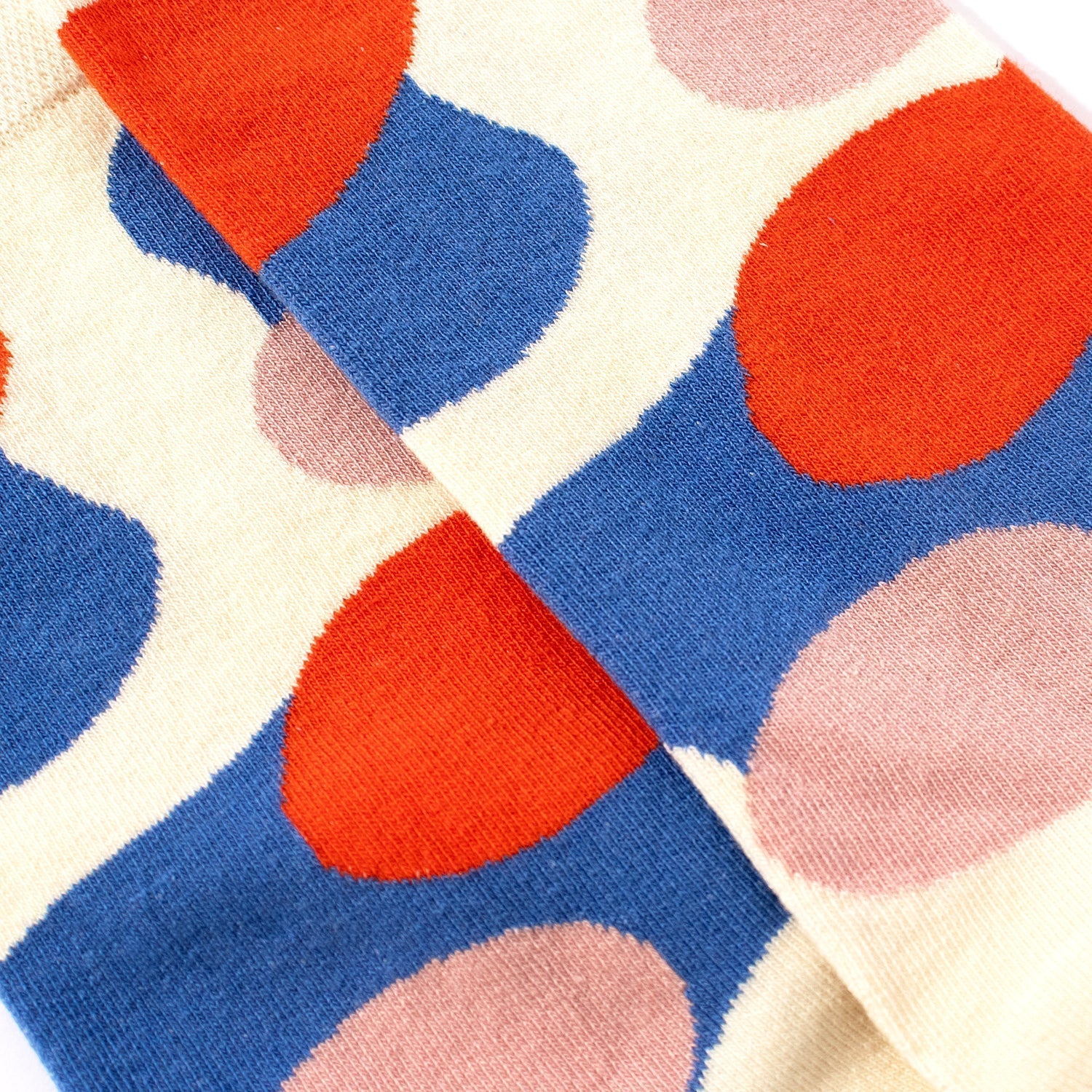 Evil Eye & Abstract Pattern Crew Socks