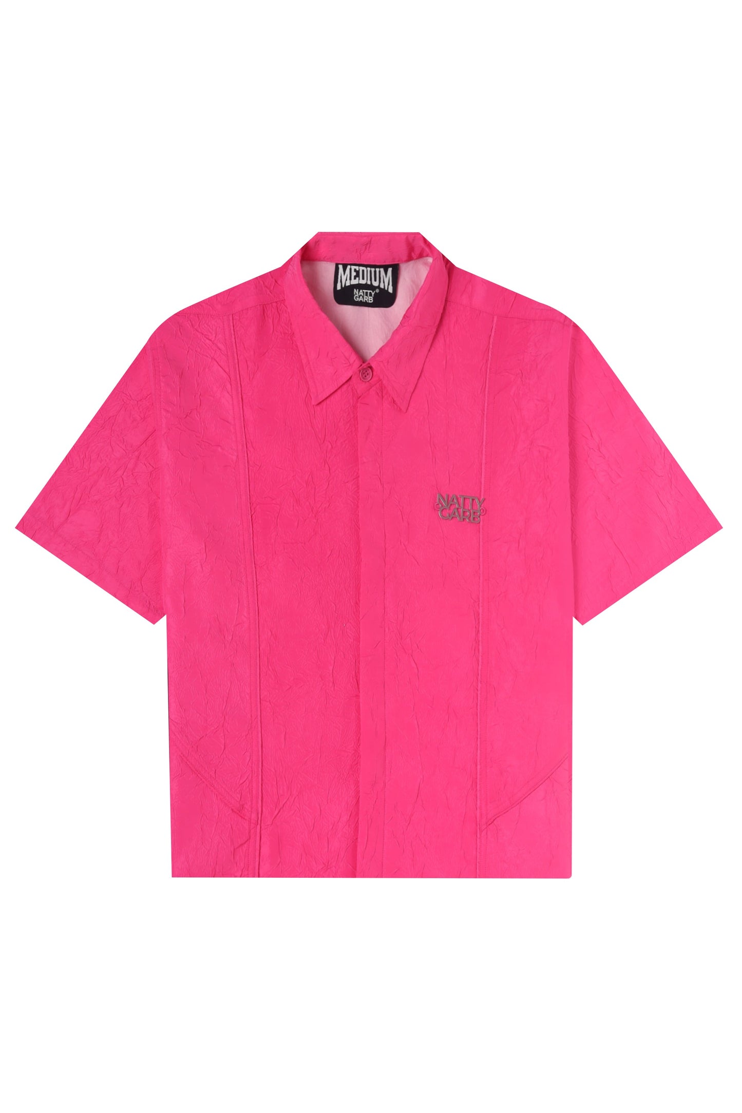 CRINKLED NATTY PINK SHIRT