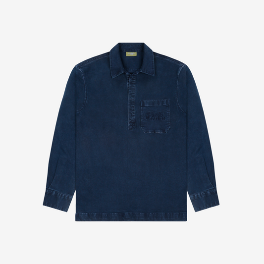 Unisex Guilty Pleasure Denim Pullover In Blue