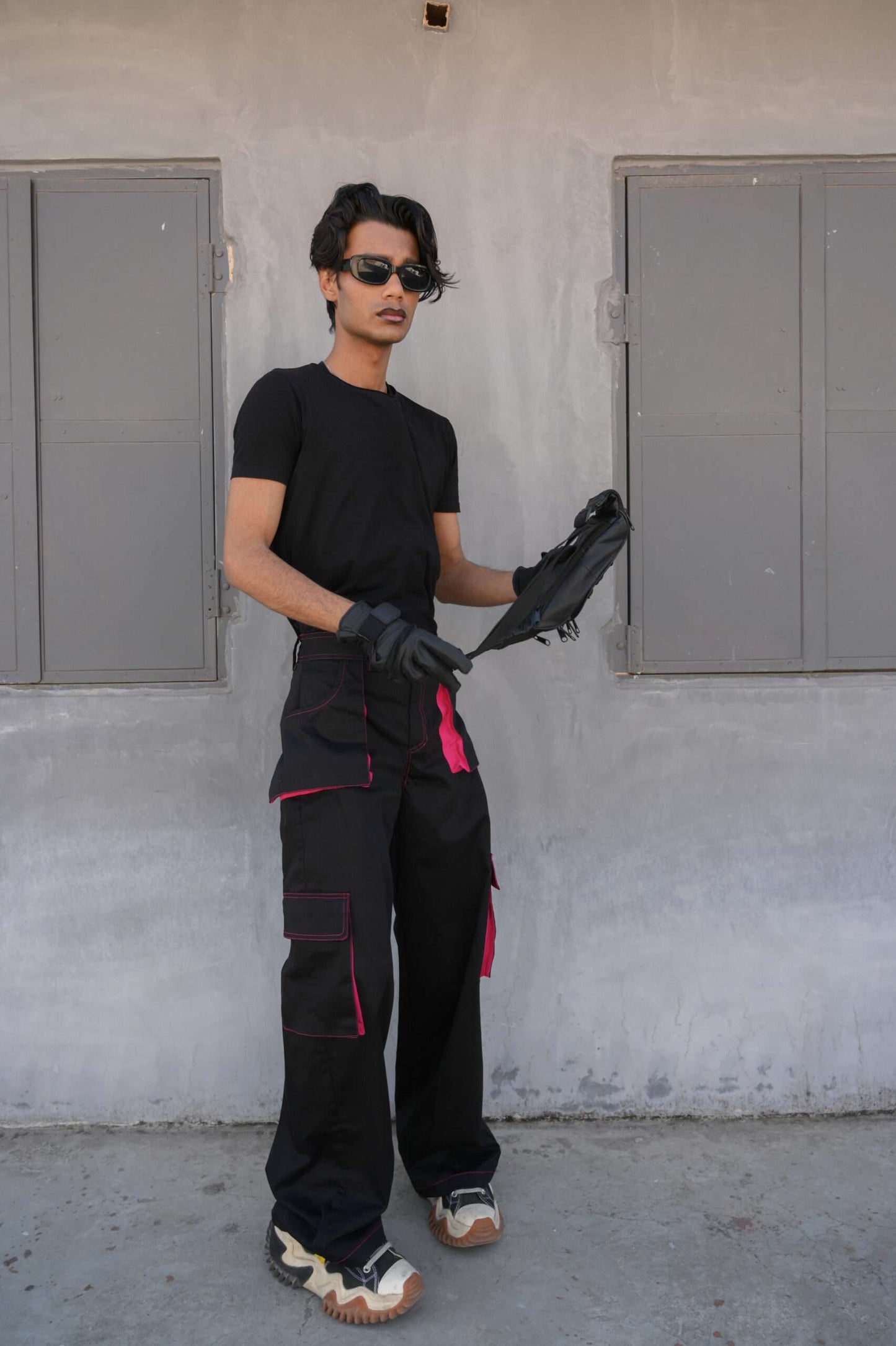 space utility pants black