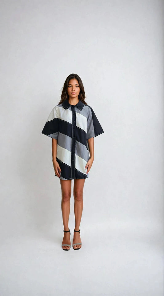 GREY TRIO DRESS