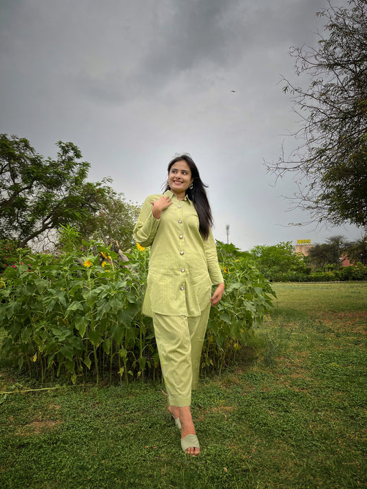 Green Lawn Pakistani co-ord set