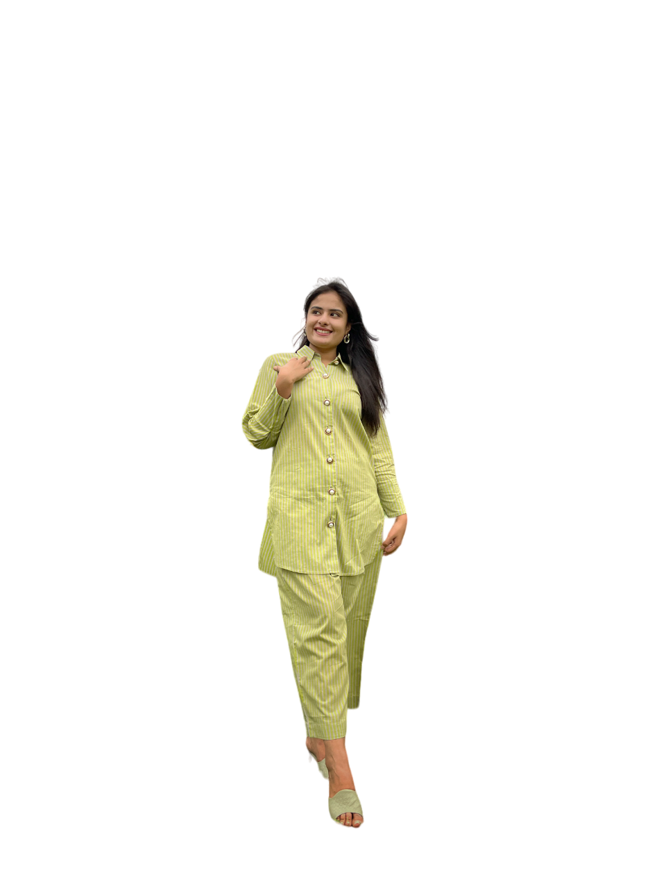 Green Lawn Pakistani co-ord set