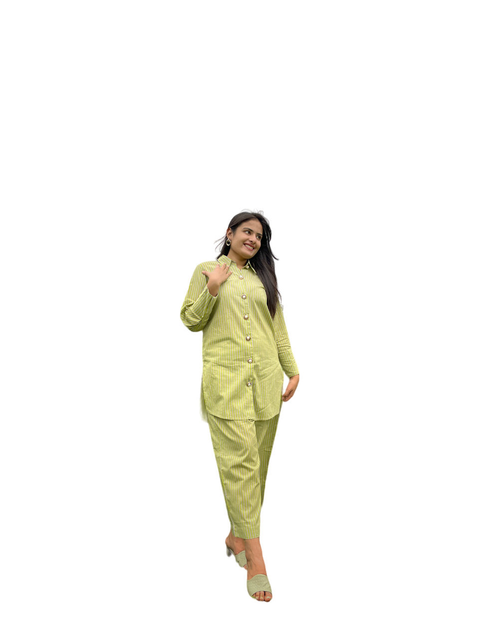 Green Lawn Pakistani co-ord set