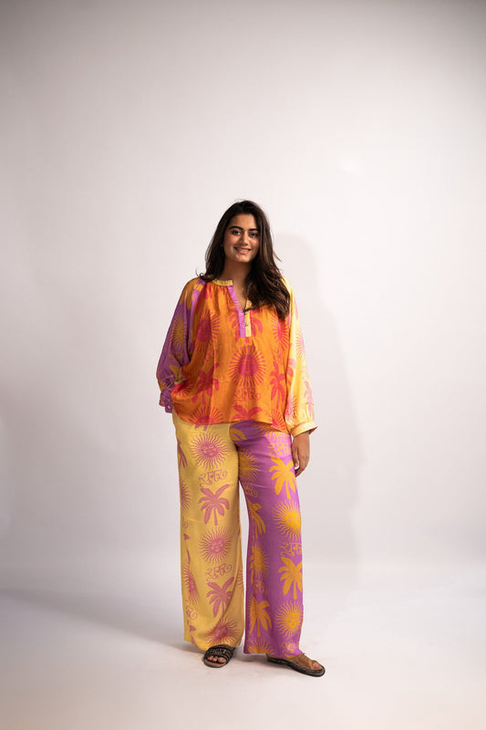 Sugar sun balloon sleeve top + Pants