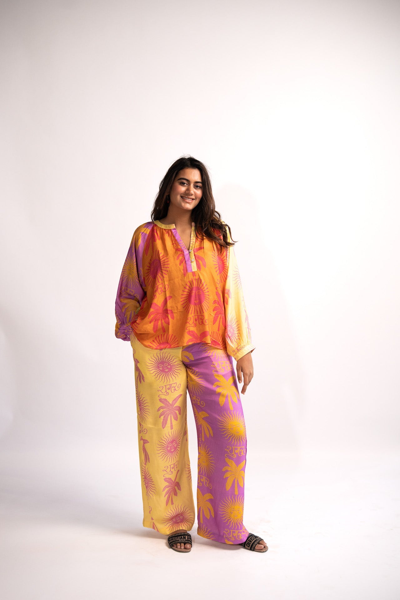 Sugar sun balloon sleeve top + Pants