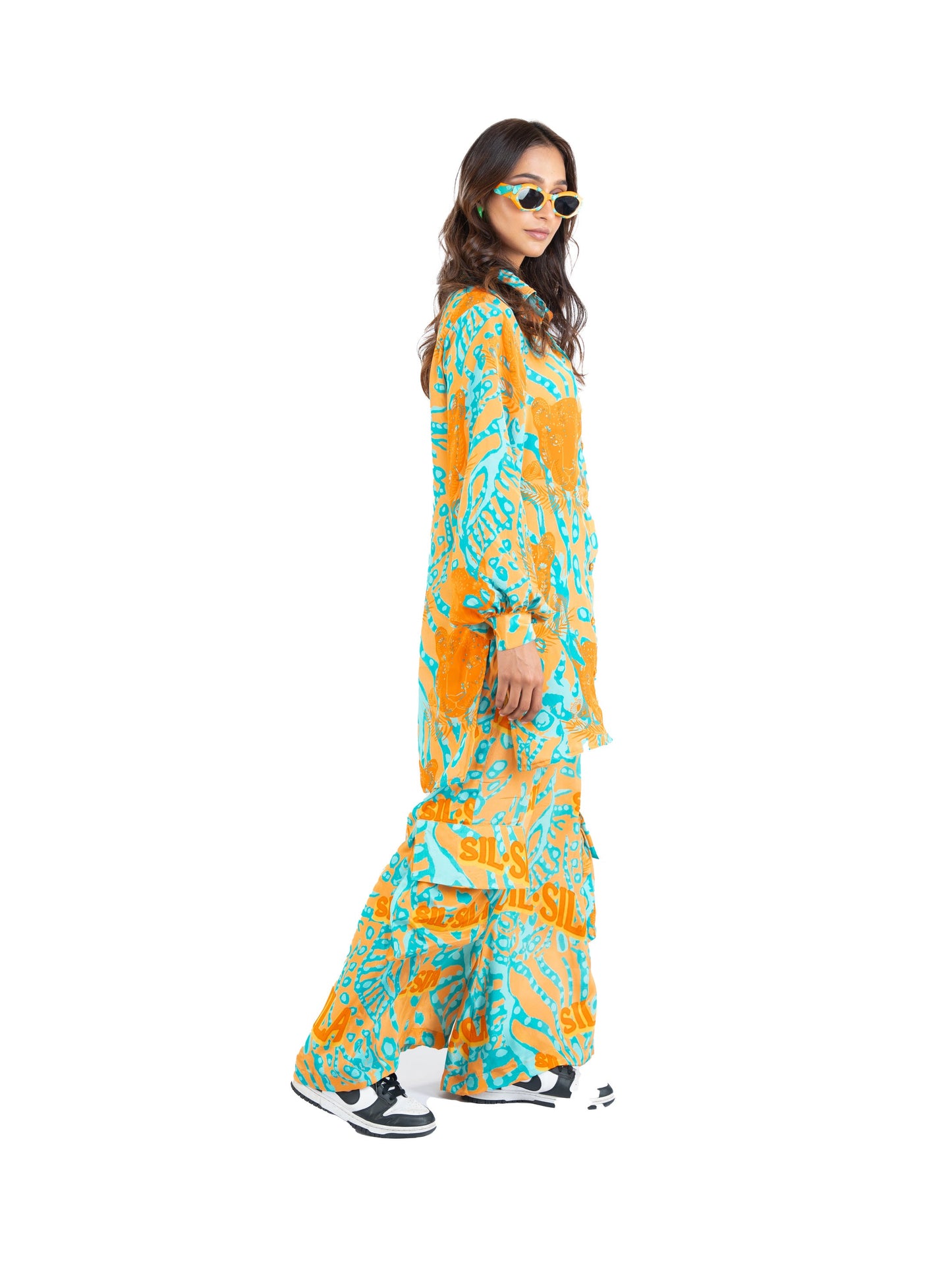 Orange Panther Co-Ord Goals
