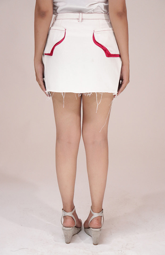 lahar off white skirt