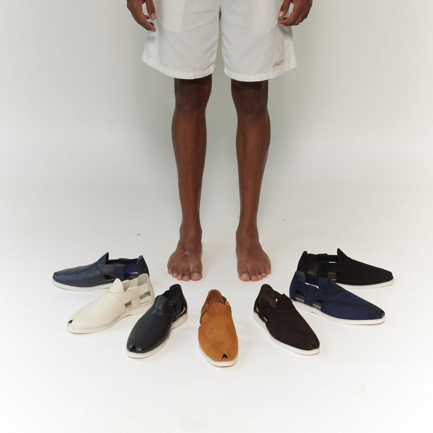 Summer Peshauri | Solid Black Leather