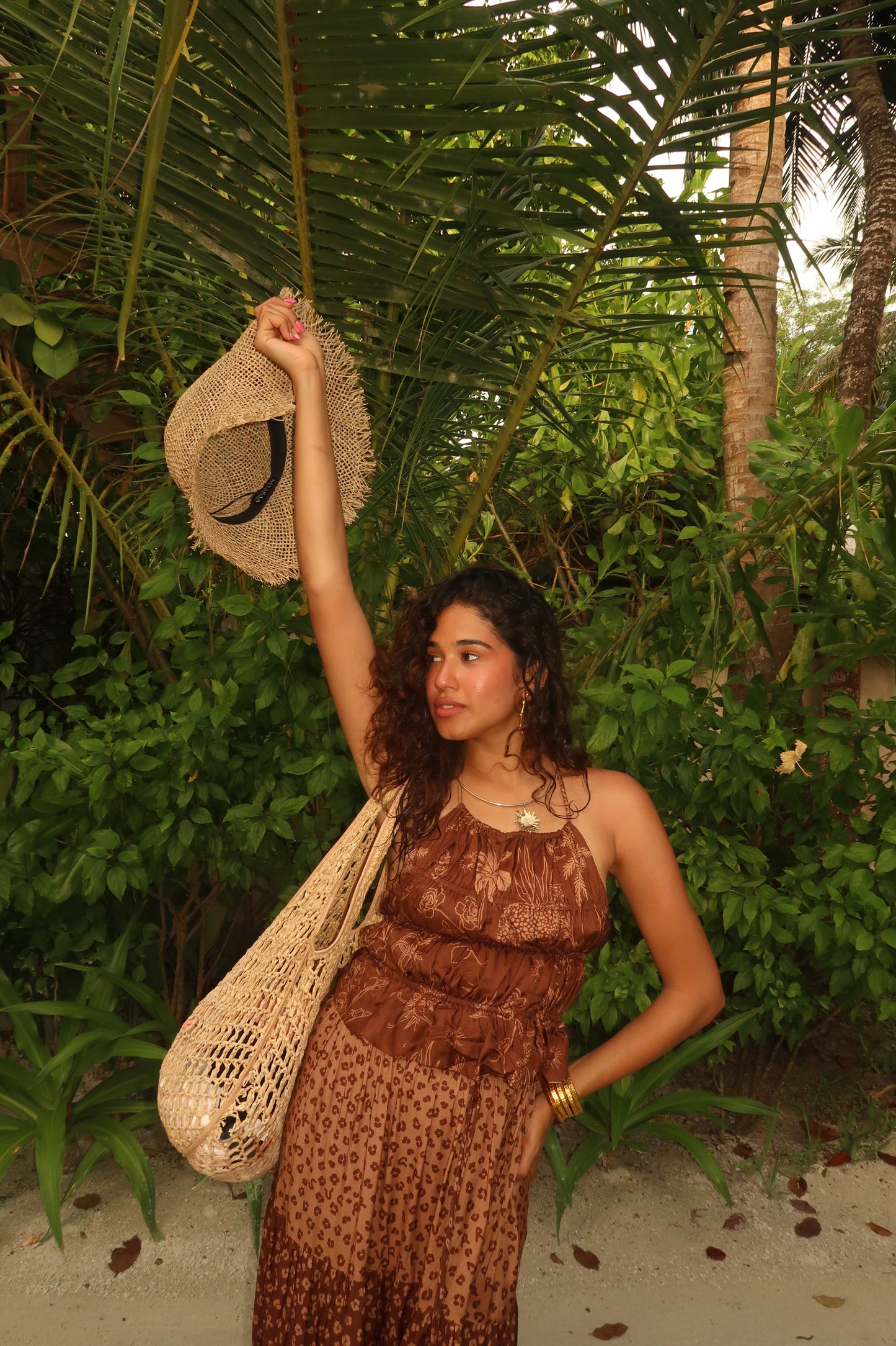 Safari 3 layered skirt + backless top