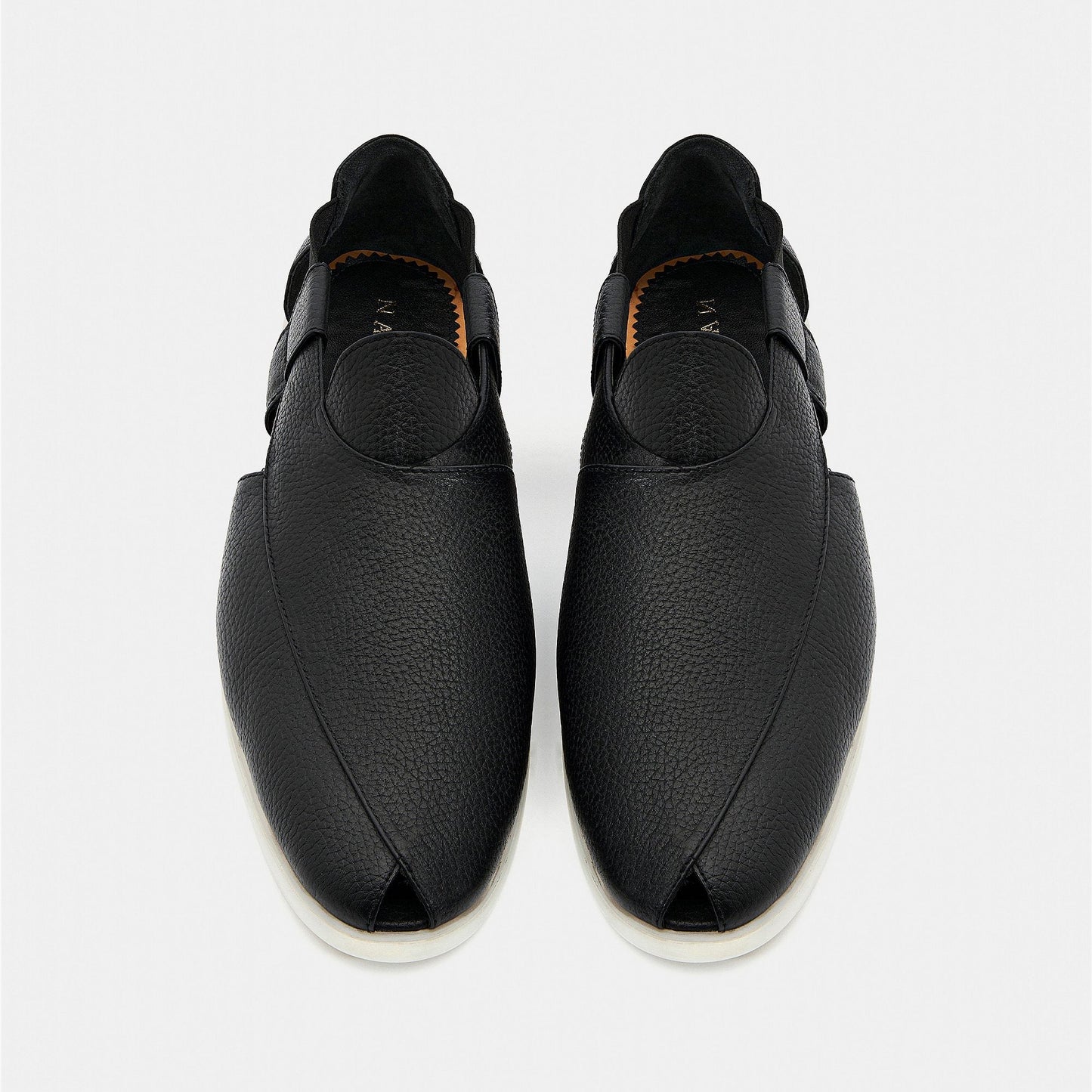 Summer Peshauri | Solid Black Leather