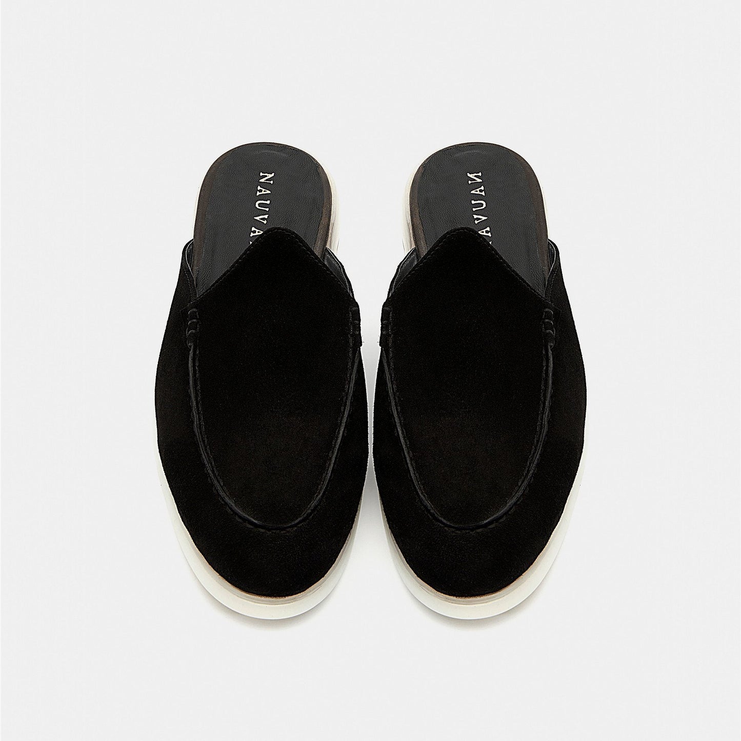 Nagra Mule | Solid Black Suede