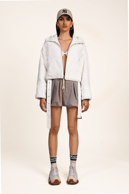 AVIATOR JACKET- WHITE