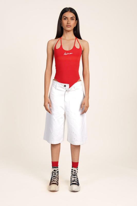 BAYWATCH BODYSUIT IN RED