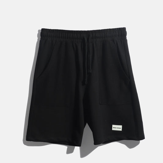 Jet Black "NECESSARY" Shorts.