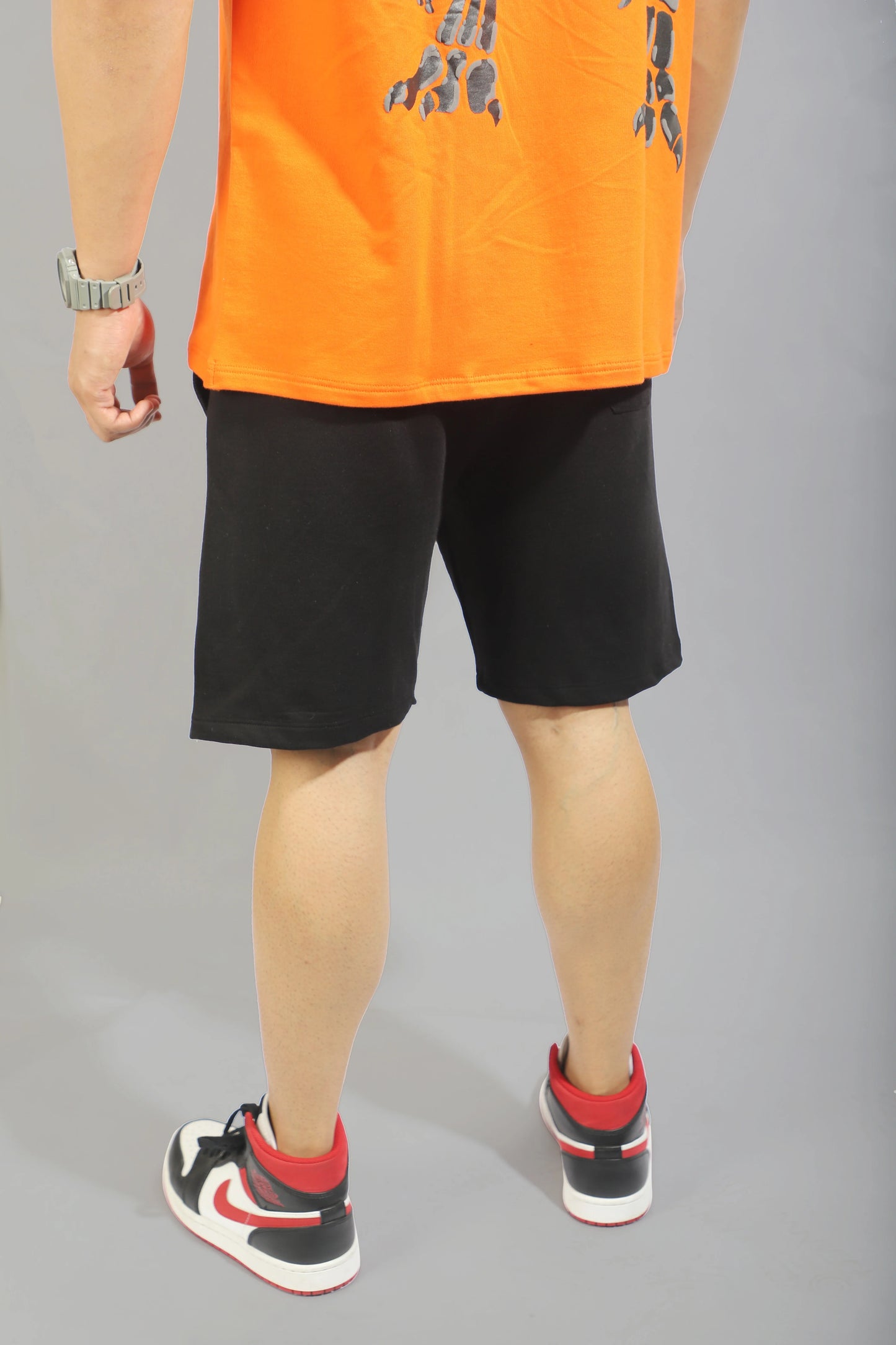 Jet Black "NECESSARY" Shorts.