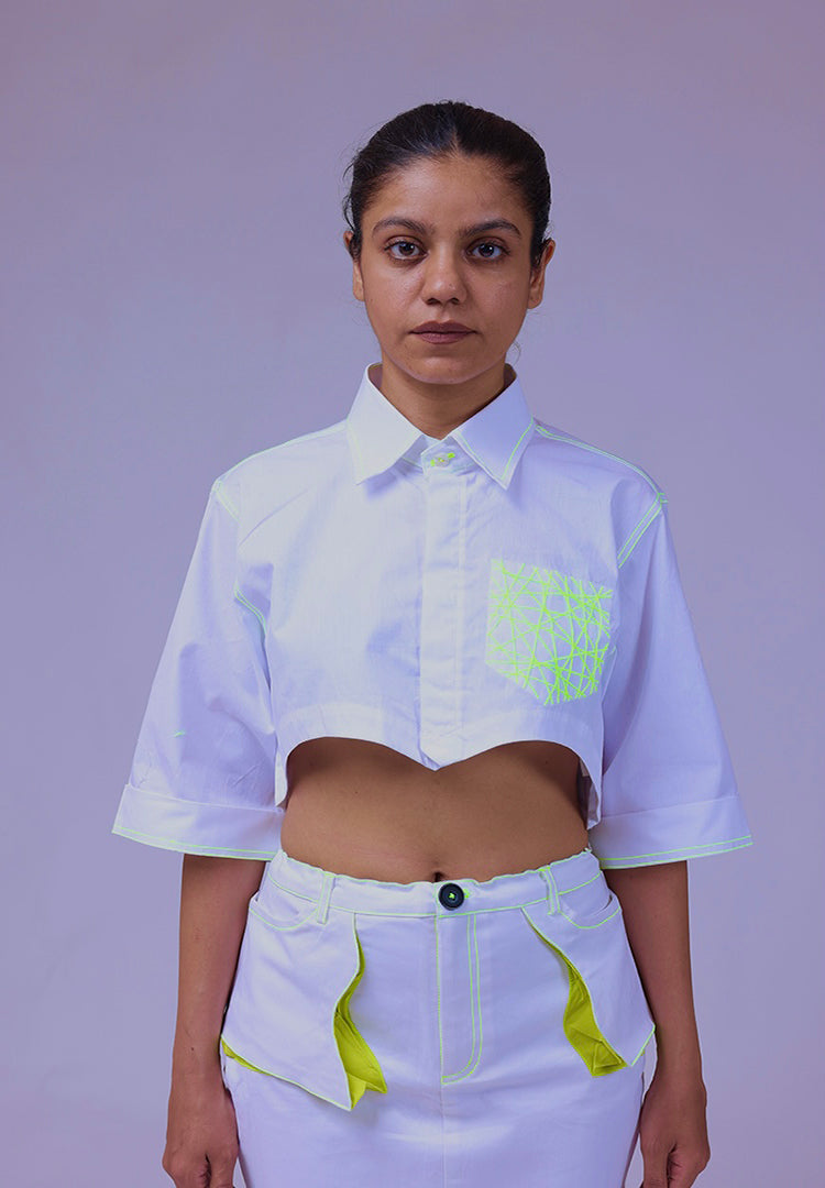 lahar skirt white