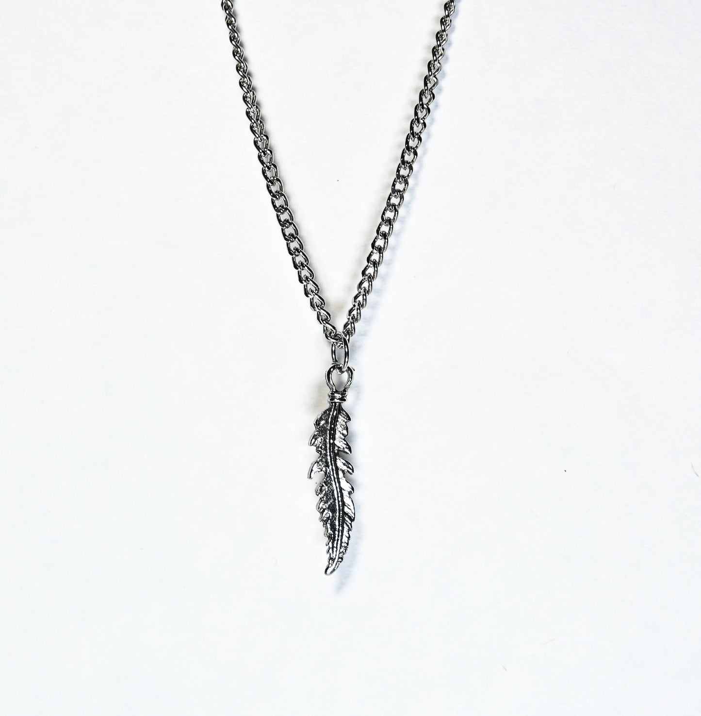 Cross Feather Necklace