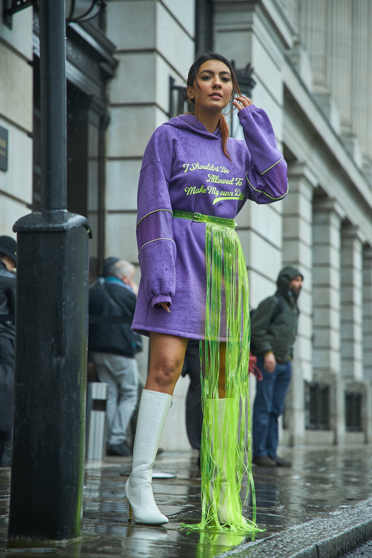 Fringe Belt in Neon