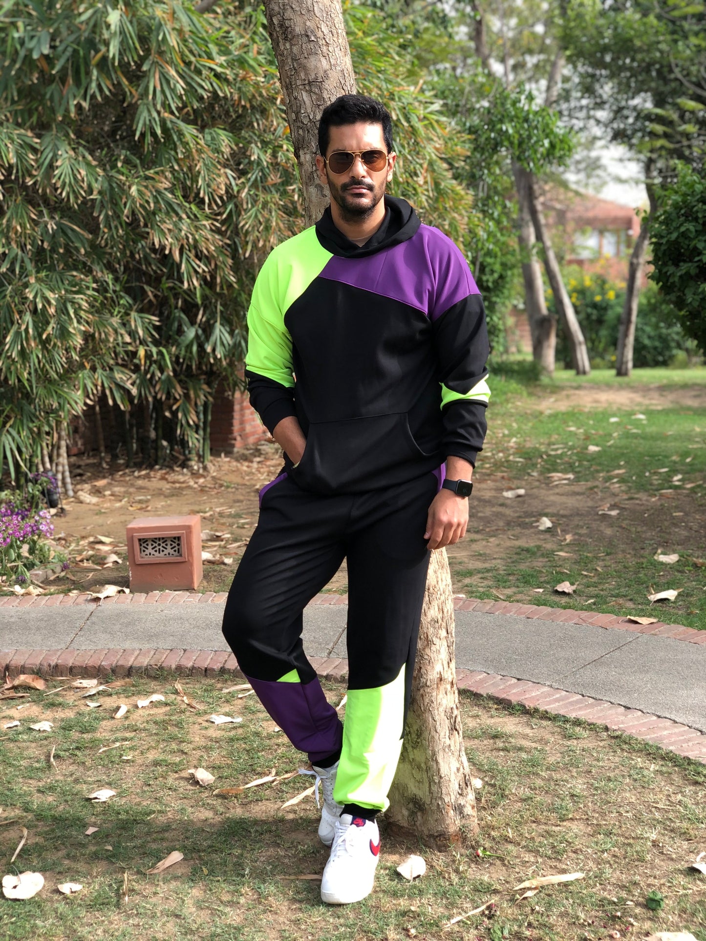 Colour Blocking Pants