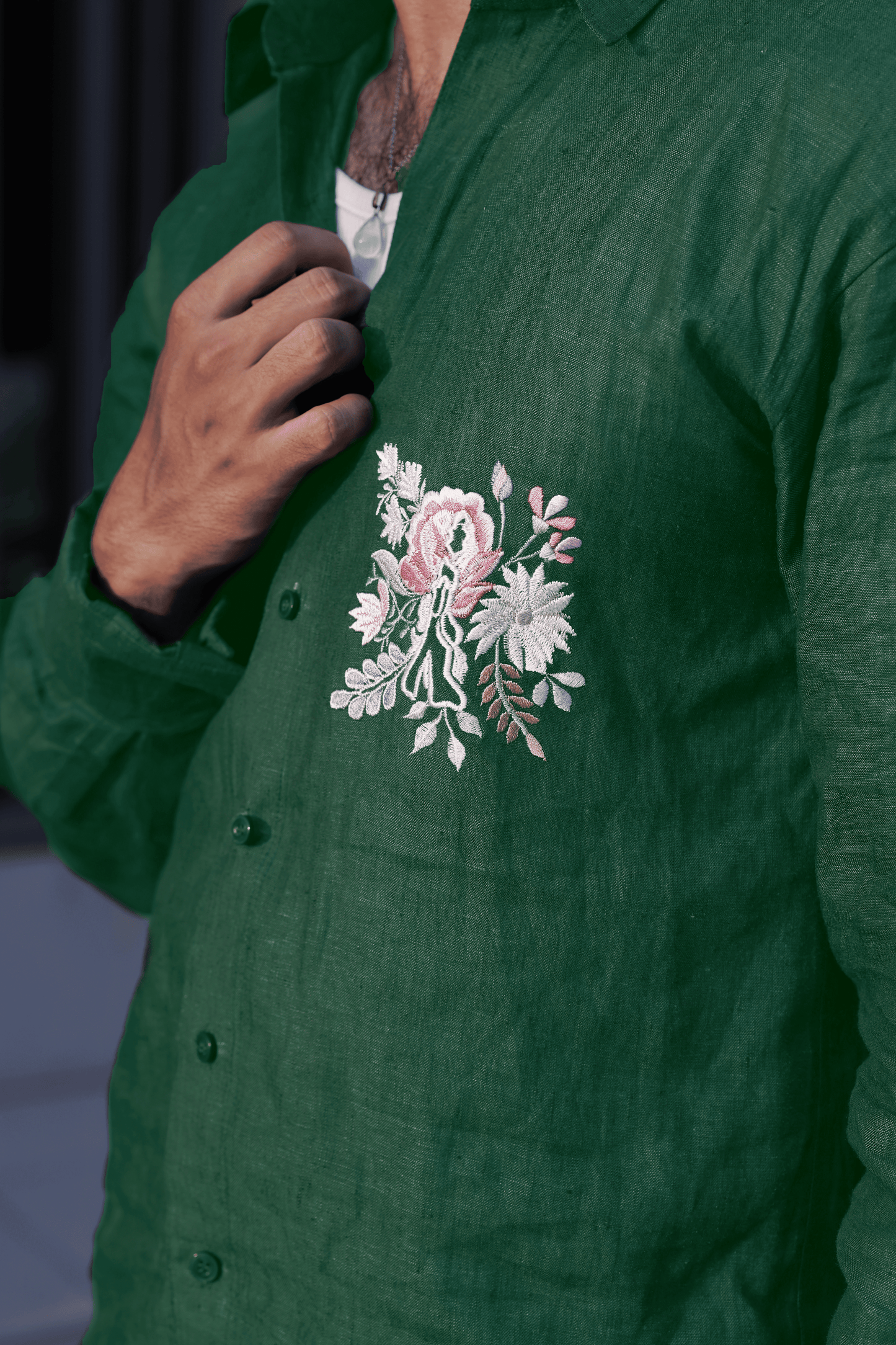 HARA COTTON SHIRT WITH PLEATED PANTS