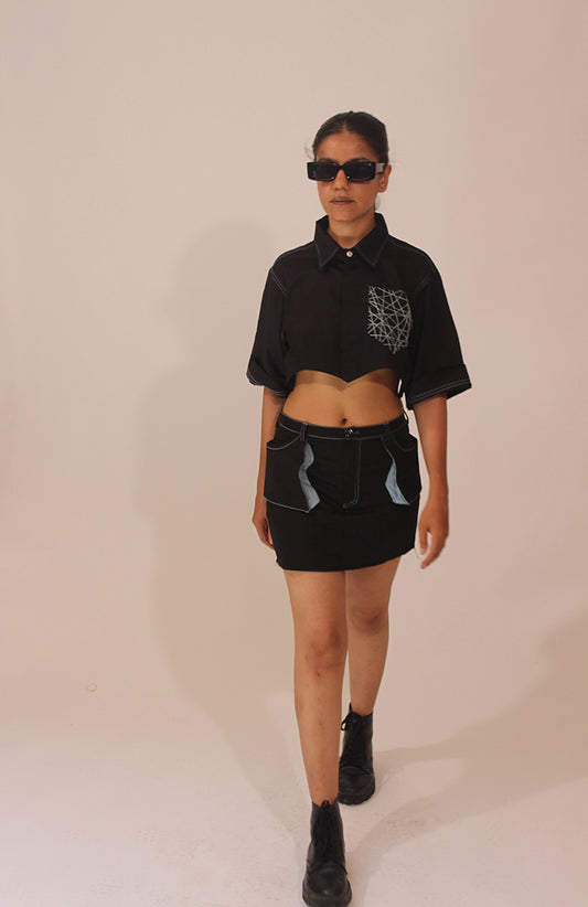 lahar skirt black