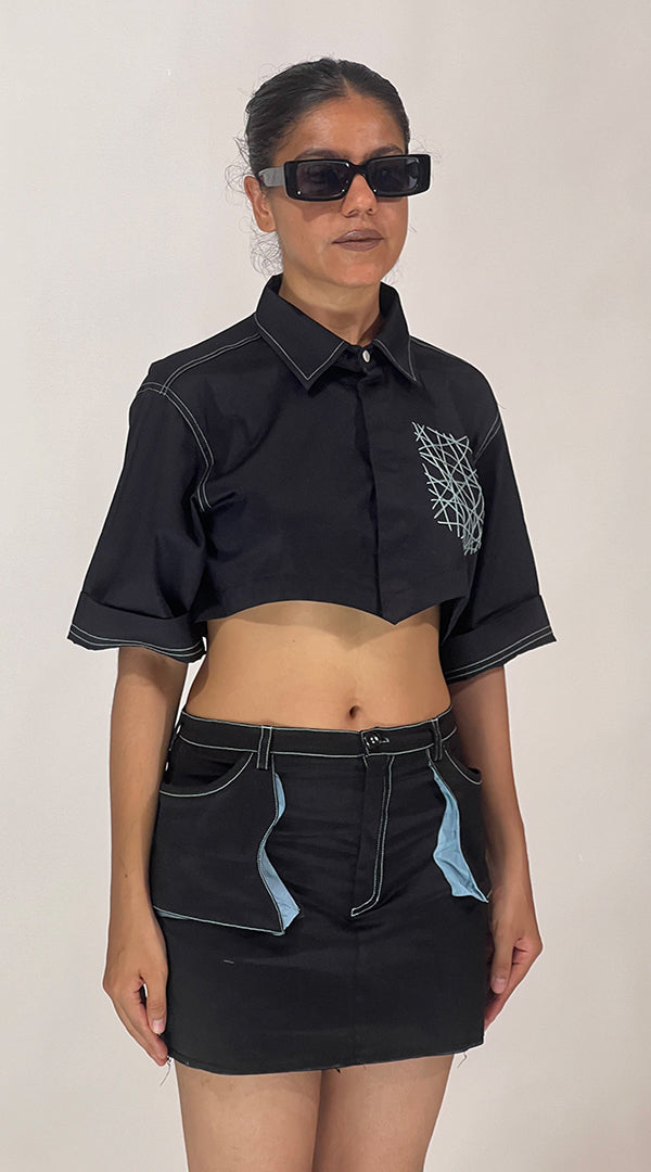 lahar skirt black