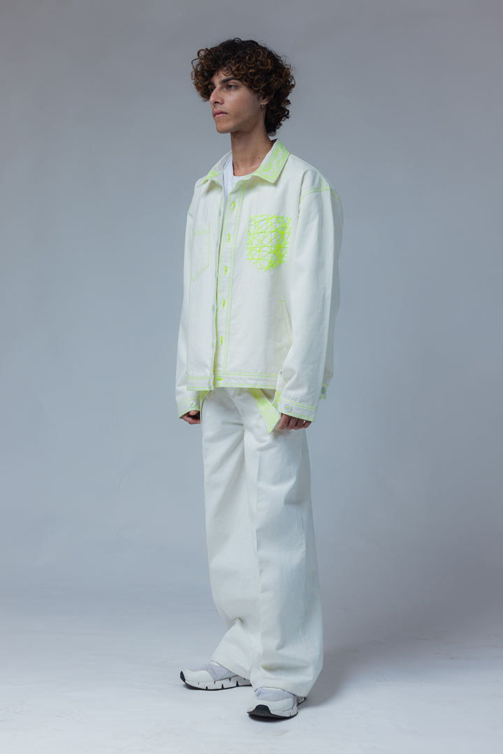 MAYAJAAL OFF-WHITE JACKET