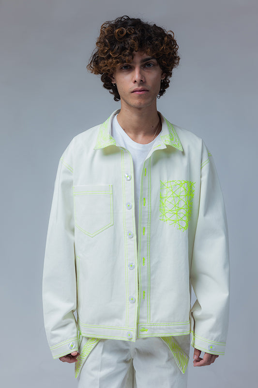 MAYAJAAL OFF-WHITE JACKET