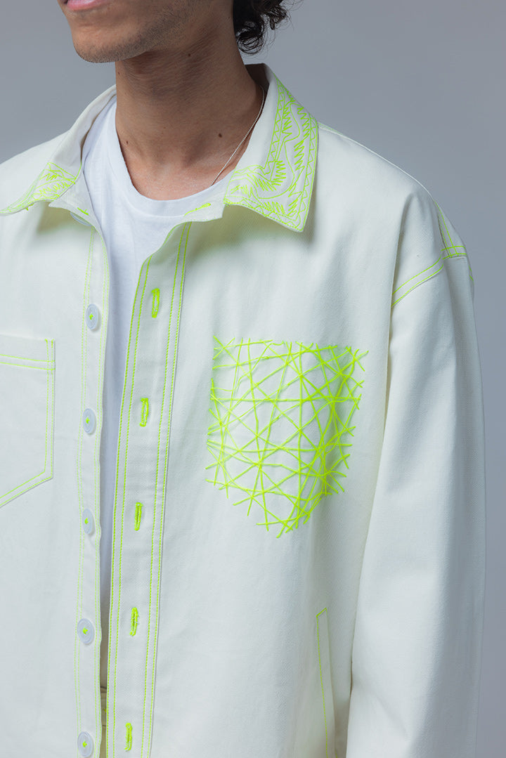 MAYAJAAL OFF-WHITE JACKET