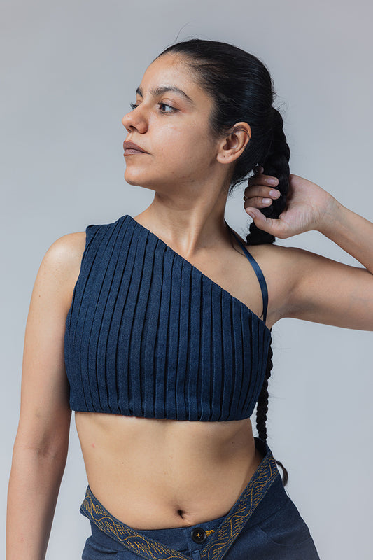 FEEL THE BEAT TOP (BLUE DENIM)