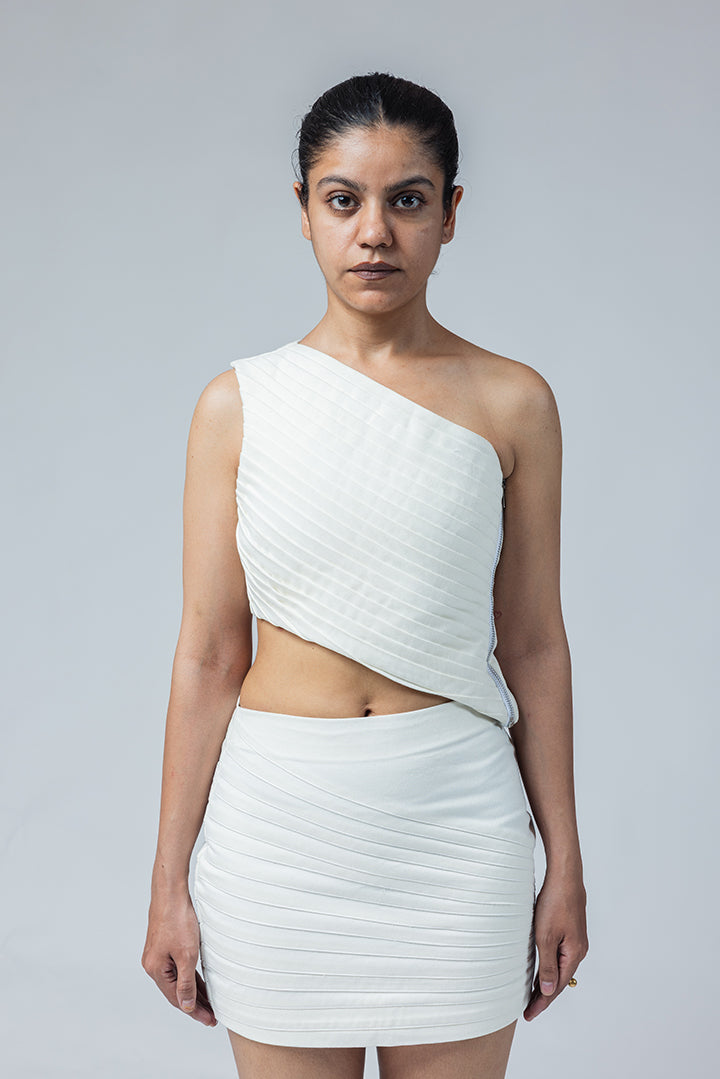 DRIPPING BEATS SKIRT OFF-WHITE