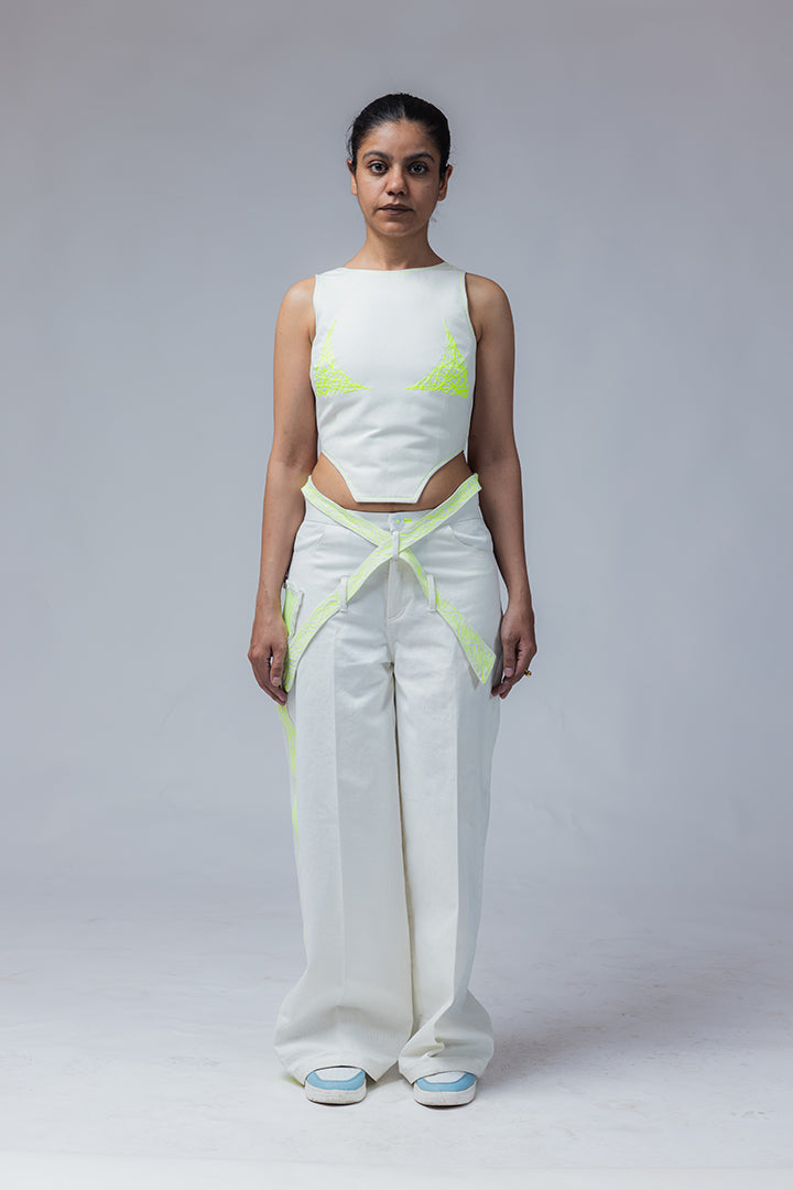 mayajaal off-white top