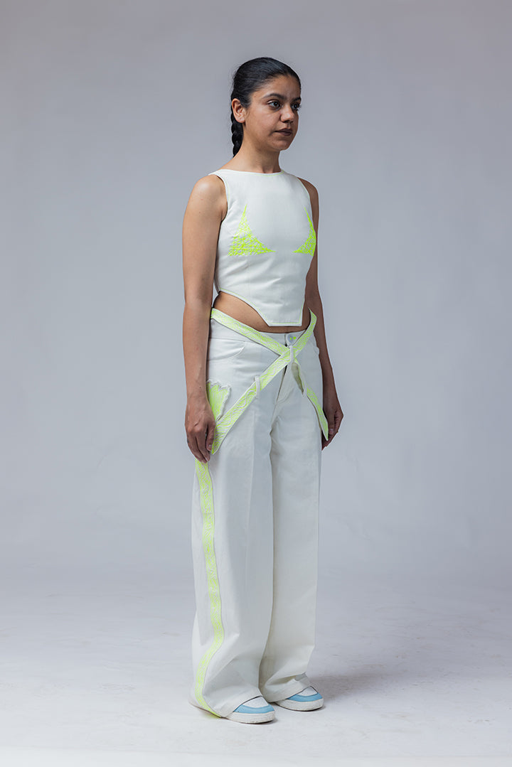 mayajaal off-white top